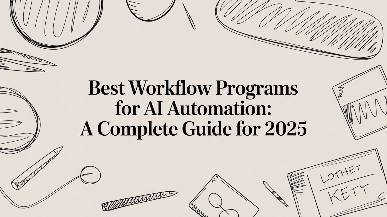 Best workflow programs for AI automation: a complete guide for 2025
