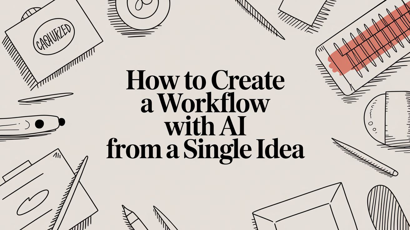 How to create a workflow from a single sentence