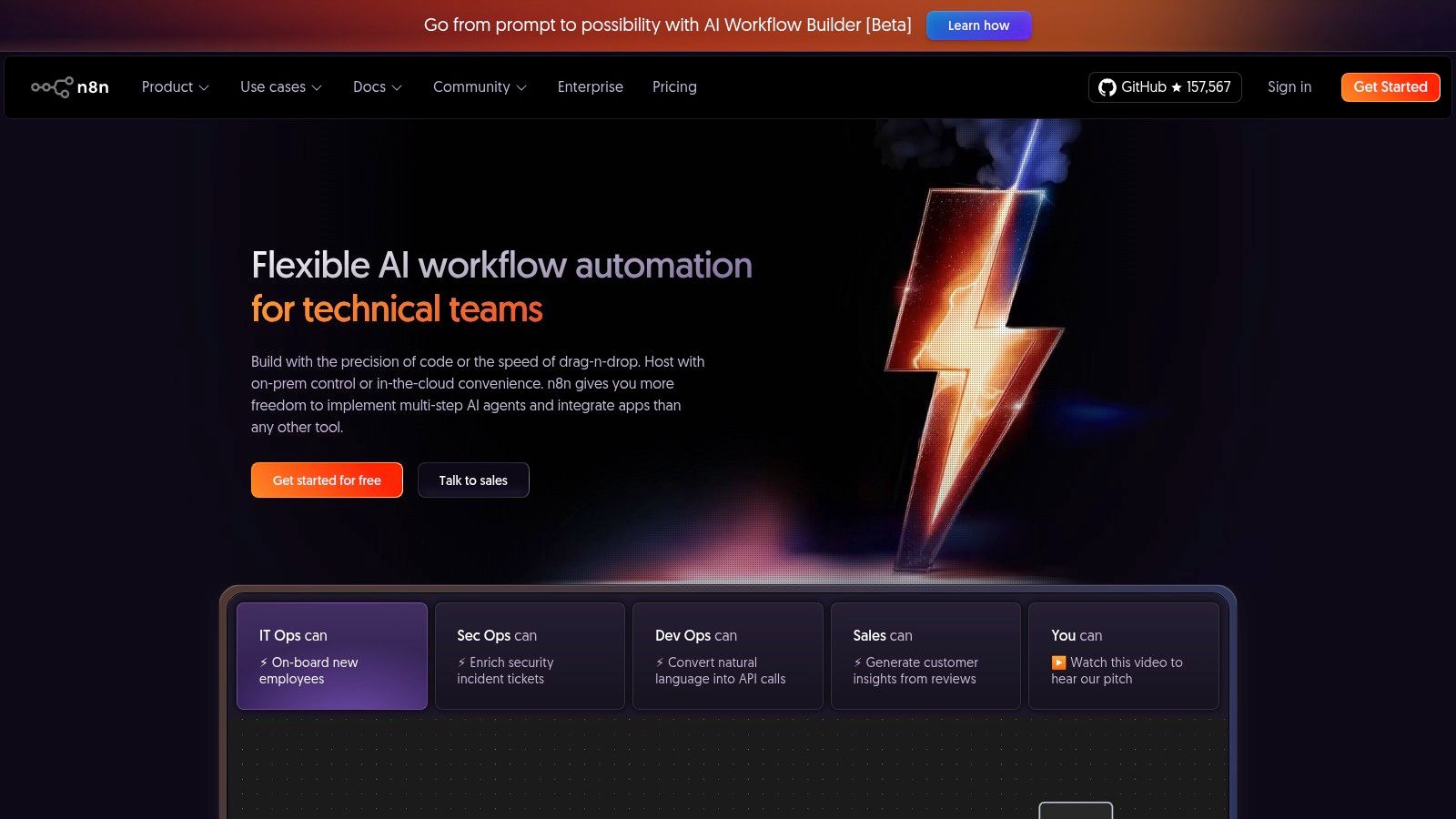 n8n workflow editor interface