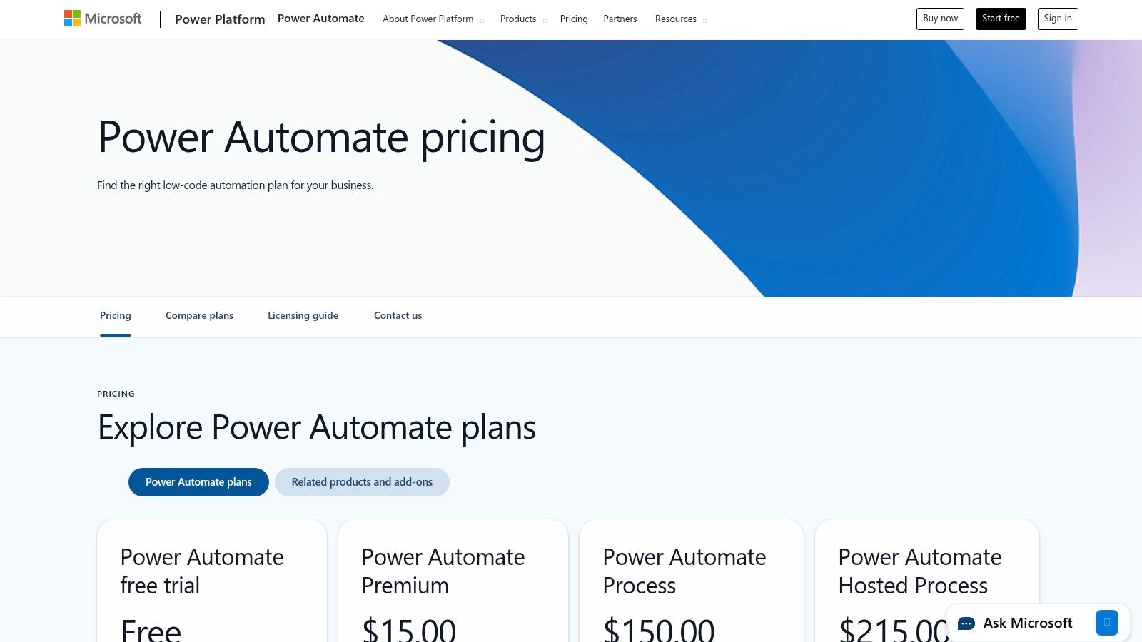 Microsoft Power Automate dashboard showing various automation flows.